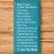 Solid Knotty Pine Rustic Wooden Wall Sign "When I Say I Love You" - 9x18 Inch